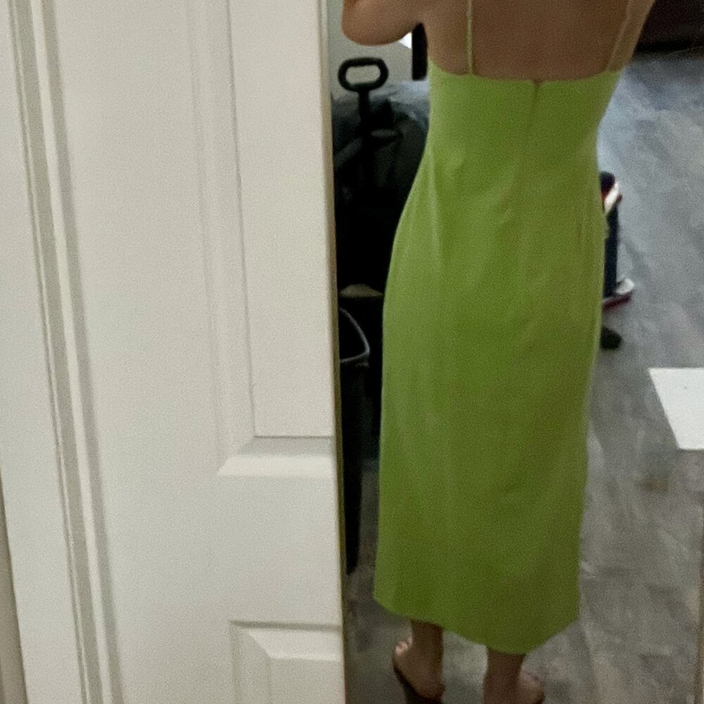Le Lis Neon Green Midi Dress - Gem Le Lis Neon Green Midi Dress - Gem